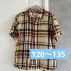 アーノルドパーマー 135cm 120 130 子供 半袖シャツ チェックシャツ