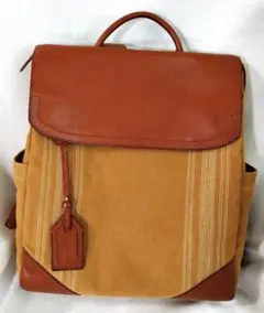 ☆genten 美品 ミモザ ベーシック リュック チャ