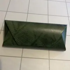 【新品】封筒型メガネケース グリーン