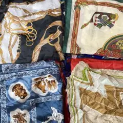 スカーフ 大量まとめ売り 120枚セット 柄MIX 古着卸 ユニセックス