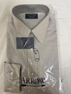 ARROW 長袖ワイシャツ ベージュ系 40-82