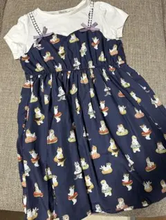 【anyFAM】mofusand半袖ワンピース 130