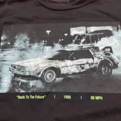 バックトウザフューチャー　Tシャツ X L ブラック　デロリアン