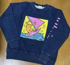 ノウノ/キースヘリング/トレーナー/長袖/M/紺色/ネイビー/新品・未使用品
