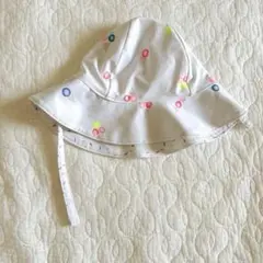 ベビー帽子 アイスクリーム柄 ホワイト