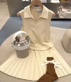 ゴルフ LANVIN ランバン レディース ワンピース ノースリーブ（Sサイズ）