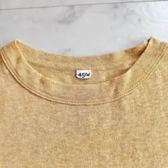 美品　45R ギマニットTシャツ　イエロー　サイズ3 綿100% 45rpm
