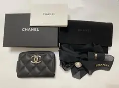 CHANEL シャネル ミニ財布 コインパース カードケース ブラック 黒 新品