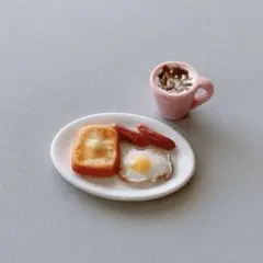 フェイクフード フェイクスイーツ ミニチュアフード カフェラテ トースト