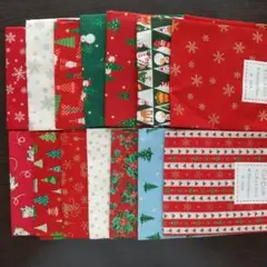 クリスマス柄カットクロス14枚セット約 50cm×35cm ❬ A ❭
