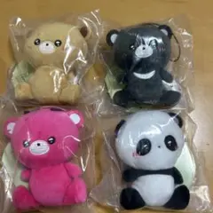 クリクリおメメの クマちゃんフレンズ ぬいぐるみマスコット 4種類
