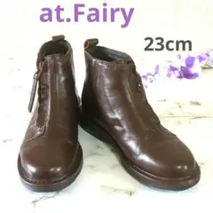 at.Farly アットフェアリー　ハーフブーツ　23cm　ブラウン