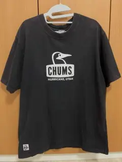 CHUMS ブラック ロゴ Tシャツ