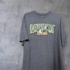 【MOSSY OAK】COUNTRY グレーTシャツ XL 古着　海外