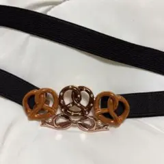 axes♡プレッツェルデザインゴムベルト