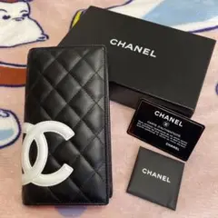 CHANEL カンボンライン 長財布