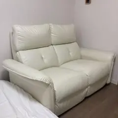 電動リクライニングソファ　アイボリー