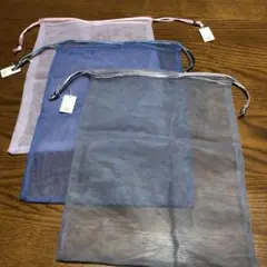ナチュラルキッチン　シフォン巾着　3色
