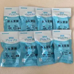 UHA味覚糖 グミサプリ 鉄＆葉酸 10日分×8袋
