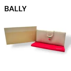 【箱・保存袋付】BALLY バリー　2つ折り長財布　レザー　ホワイト　I475