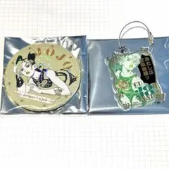 ジョジョワールド ホログラム缶バッジ アクリルキーホルダー空条徐倫セット