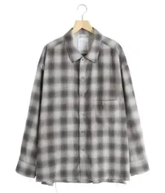 ancellm アンセルム オンブレチェックシャツ size1 brown