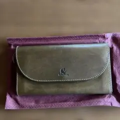 キソラ　 オリーブグリーン 長財布