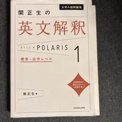 大学入試問題集 関正生の英文解釈ポラリス[1 標準～応用レベル]