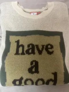 have a good time グラフィックニットセーター XL