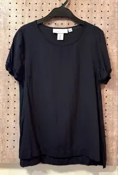 H&M L.O.G.G. シースルー　ブラック半袖シャツ