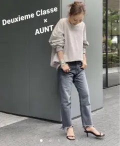 ドゥーズィエムクラス 別注AUNT美脚クロップドデニム