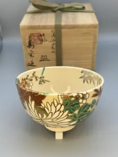 茶道具 茶碗 色絵 四季草花 田中綏宝 田中寿宝 長男 久世久宝 新品 Amazon.co.jp: 茶道具 茶碗 色絵 四季草花 田中綏宝 田中寿宝