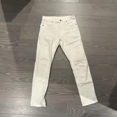 ホワイト スキニーデニム