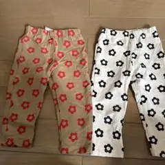 花柄コットンパンツ2色セット