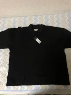 新品未使用♪ WINDANDSEA ウィンダンシー ポロシャツ 刺繍ロゴ 黒 L WIND AND SEA Sig S/S Tee 