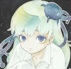 【宇宙人】手描きイラスト 創作 オリジナル