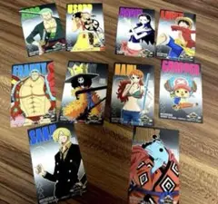 麦わらストア限定　ハーフブロマイド　麦わらの一味　全種　10種　コンプリート
