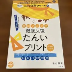 陰山メソッド徹底反復たんいプリント 小学校1～6年
