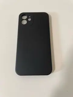 iPhone12 シリコンカバー 黒