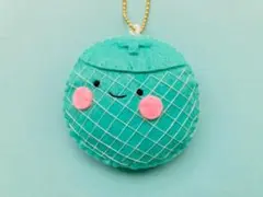 ハンドメイド　フェルトマスコット　メロンアイス