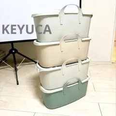KEYUCA stacky ソフトBOX L スリム 4個 セット （フタ付）