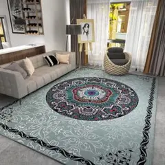 カーペット160x230cm ラグマット北欧 ラグ 洗える 抗菌防臭 #b14