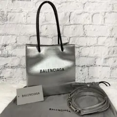 BALENCIAGA ショッピングトートXXS レザー2WAYショルダーバッグ