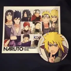 NARUTO 波風ミナト 缶バッジ 特典カード付き ベースヤードトーキョー