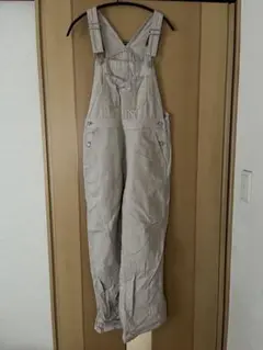 【GU】デニムサロペットストレートパンツ ベージュ Sサイズ
