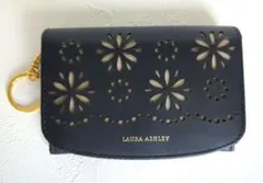 未使用✧Laura Ashley✧ローラアシュレイ ミニウォレット 財布 紺