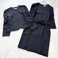 【美品】GIVENCHY ジバンシー ワンピースセットアップ シルク ノーカラー