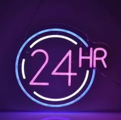24時間営業 ネオン LED
