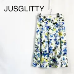 JUSGLITTY ジャスグリッティー レディース 花柄 フレアスカート