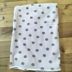 ミニ裏毛ニット生地　ランダムドット　slowboat　　70cm　くすみピンク
